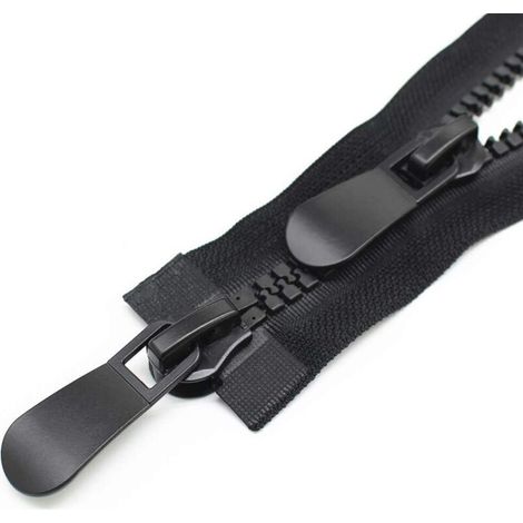 75 cm 15 Très grande Fermeture Éclair Double Curseur Séparable 11mm Fermeture éclair Pour Manteaux épais et Doudounes épaisses (1/5)