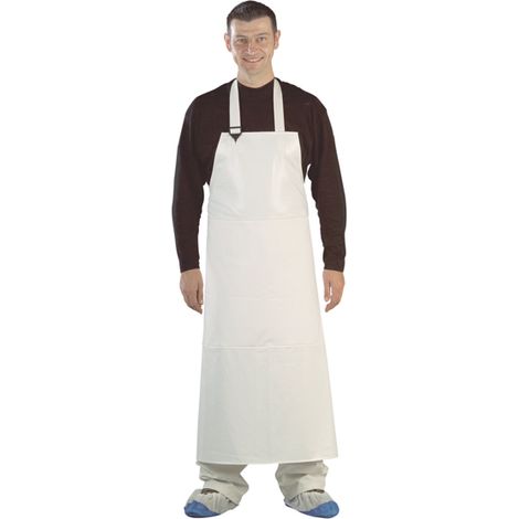 Tablier PVC 320 g/m² blanc - 18270
