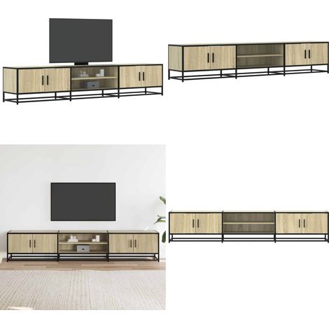vidaXL TV-Schrank Sonoma-Eiche 210x35x41 cm Holzwerkstoff