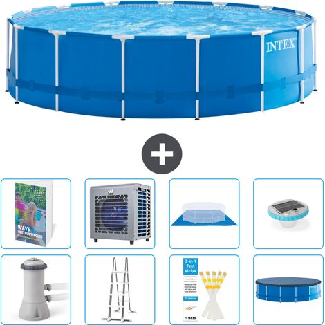 Intex Piscine Tubulaire Ronde - 457x122 cm - 9-pièces  S523 (1/4)