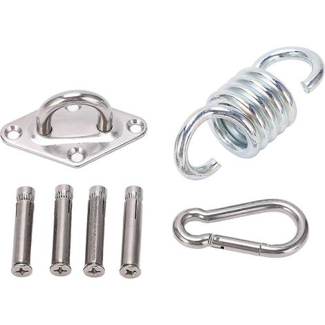 Kit de suspension pour hamac de plafond, support de balançoire à roulement de 250 kg, avec boucle en forme de diamant pour sac de sable de yoga (1/5)