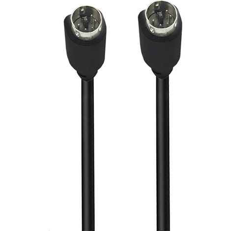 Câble adaptateur mâle-mâle à 5 broches avec bornes en S, mini DIN 5 broches avec bornes en S pour home cinéma et utilisation en voyage. (1/5)