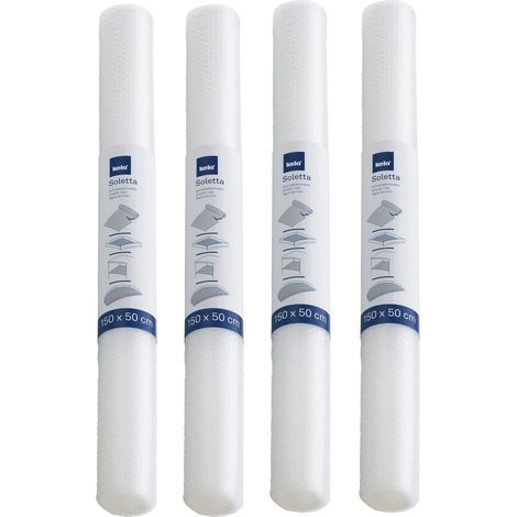 Tapis pour tiroirs 50 x 150 cm, Film Transparent pour armoires, 4 pièces, Tapis antidérapant pour tiroirs, Plastique (1/5)