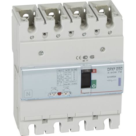Disjoncteur magnétothermique DPX³ 250 4P 250 A 50 kA - LEG420279
