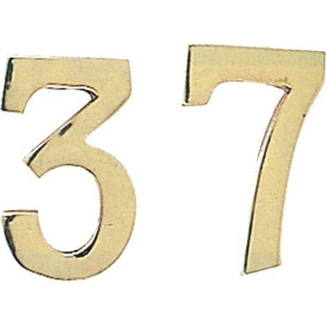 10 x NUMERO CIVICO 8 IN OTTONE 100 MM