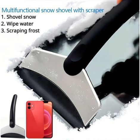 Pelle à neige durable pour pare-brise de voiture — Outil multifonction : grattoir à neige, dégivreur et nettoyeur de vitres (1/5)