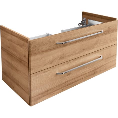 FACKELMANN Milano Waschtischunterschrank 100cm - Ast Eiche