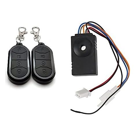 Electric Bike Alarm System with Dual Remote Control, 36V, 48V, 60V, and 72V. Universal Waterproof Electric Bike Alarm Accessories (1/5)