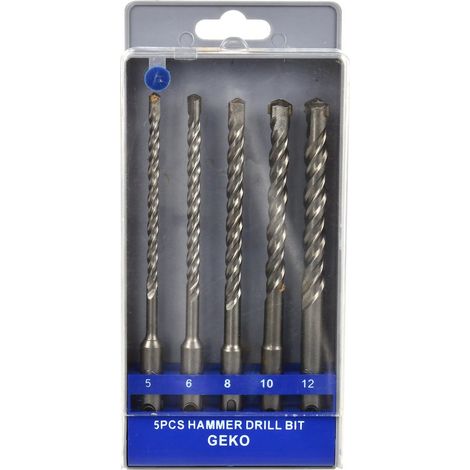 Juego de brocas SDS Plus de 5 a 12 mm, 5 unidades (50) (1/4)