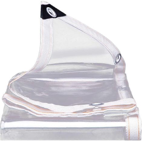 Bâche transparente imperméable 0,6 x 3 m, film plastique ultra-résistant pour serres, pergolas et plantes (1/4)