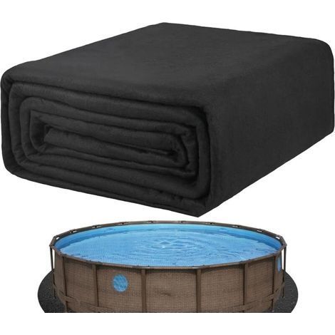 Tapis de Sol pour Piscine Extérieur - Rond Dalle de Piscine - Antidérapant (1/5)
