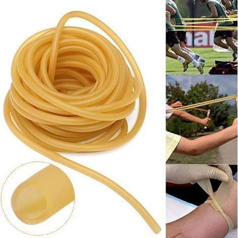 Elastischer Schlauch 6x9mm - Naturlatex - 3m - Für Schleudern und Training (1/2)