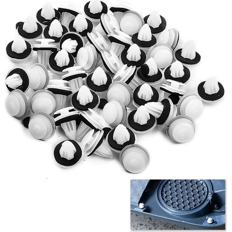 100 pezzi di clip di fissaggio universali per veicoli, clip di fissaggio per auto, rivetti in plastica per fissaggio carrozzeria, finiture portiere auto, pannelli, compatibili con la maggior parte del (1/5)