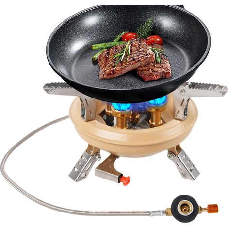 Réchaud de Camping,Rechaud De Randonnée Pliable 16000W - (1/5)