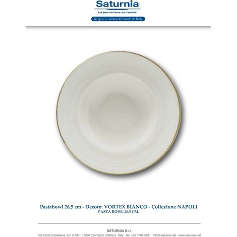 Vortex Bi. Piatto Pasta Bowl 26,5