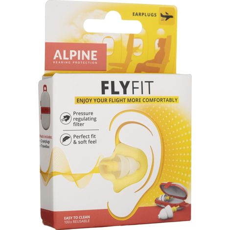 Tapones para los oídos Alpine FlyFit para volar y viajar. (1/5)