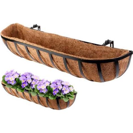 JARDINERA METAL/COCO XL BARANDILLA