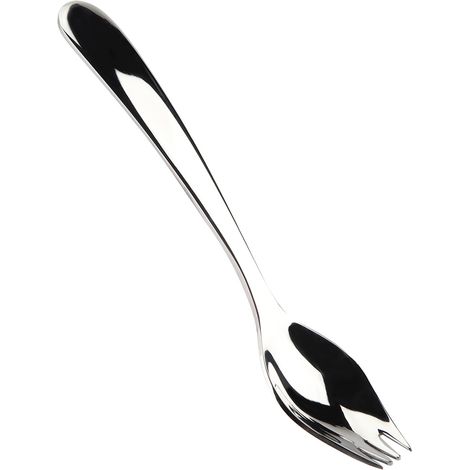 Cuillère à long manche, cuillère à salade/soupe en acier inoxydable pour usage domestique (1/5)
