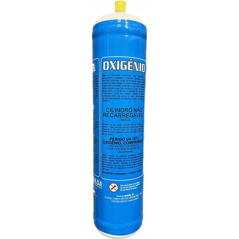 Botella de Oxígeno 930ml  Alta Capacidad para Soldadura Autógena  Profesional  Alta Pureza  Seguridad Industrial