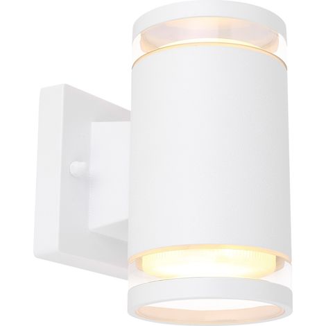 Spot mural extérieur lampe haut et bas en aluminium verre lumière jardin chemin éclairage de cour (1/5)