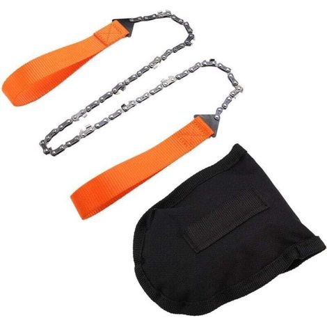 Tronçonneuse manuelle Longue Chaîne Compact Pliante Main Scie À Chaîne Portable Camping Survival Gear pour Wood Cutting Camping Gear (1/4)