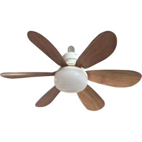 Ventilateur de plafond Jialan à feuilles carrées imitation bois avec télécommande (1/5)