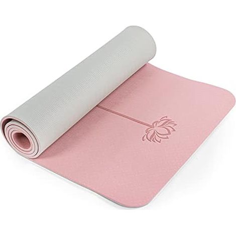 Tapis De Yoga - 183 x 61 x 6 mm - Matériel TPE Écologique Sans PVC - Surface Anti-dérapante Double Face - Pour Entraînement Intérieur Et Extérieur - 1 Pièce (1/3)