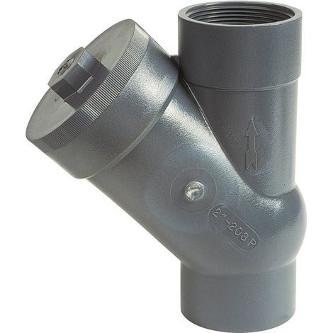 Socla – Clapet à boule PVC 2'' – Filetage plomberie – Pour station de relevage – Usage professionnel (1/3)