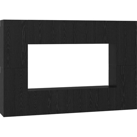 Maison Exclusive - Ensemble meuble TV 8 pcs Chêne noir Bois d'ingénierie