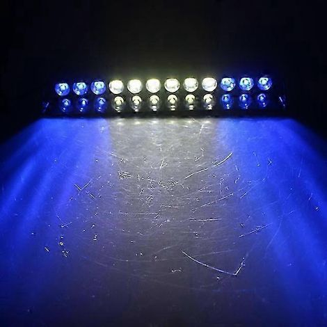 Feux stroboscopiques clignotants pour voiture, 12 LED rouges/bleues/ambre/jaunes/blanches, style police, 12 V, 12 W (12 LED bleues/blanches, fabriquées en Chine) (1/5)