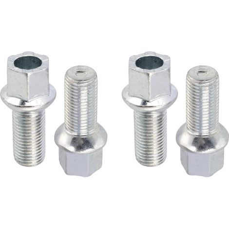 Lot de 4 boulons de Roue M14x1.5 mm pour Audi, VW, Seat, Skoda (1/4)