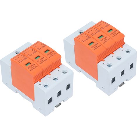 Parafoudre AC 420V 60kA, 2 pièces, Rail DIN, Protège-Maison 3P RMU1-C60 (1/5)