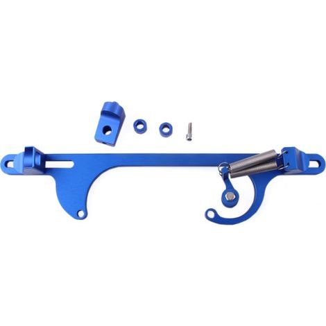 Embase de câble de corps de papillon pour voiture, câble d'accélérateur en alliage d'aluminium 4150, usage automobile - bleu (1/4)