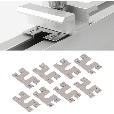 Plaque de protection contre la foudre à double pointe ING-SLT-28 compatible avec les rails à fentes photovoltaïques de type 30X40T (1/5)
