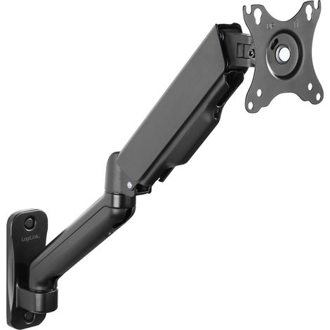 Logilink  Supporto a parete  Inclinazione, rotazione, orientamento  43-81 cm  Portata massima 9 kg  Nero (1/5)