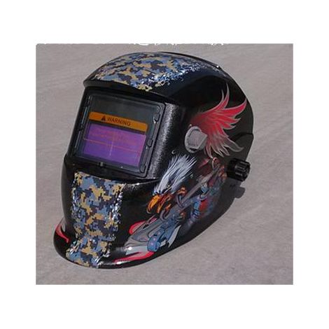 ZOLGINAH Casque de Soudure Automatique - Masque de Soudure avec 2 Lentilles et 2 Capteurs de filtre à ombre réglables DIN9-13 pour le soudage à l'arc de MIG TIG MAG [Classe énergétique A+++] (1/5)