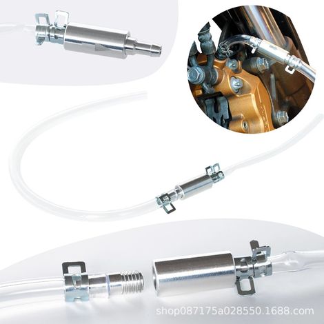 Kit adaptateur de tuyau d'échappement de frein et d'embrayage de voiture, outil pour vanne d'échappement de conduite hydraulique de moto (1/5)