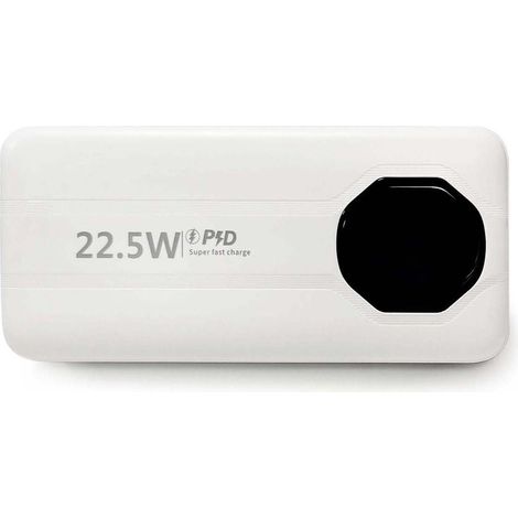 Sign leistungsstarke powerbank mit integrierten kabeln 20000 mah - wei