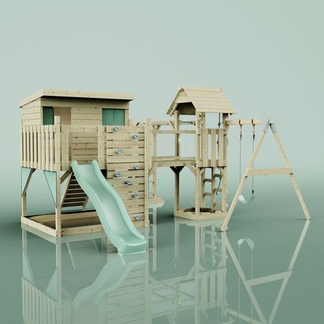 Tour de jeux Polarplay Inga Vert 503 x 400 cm Balançoire pour enfants (1/4)