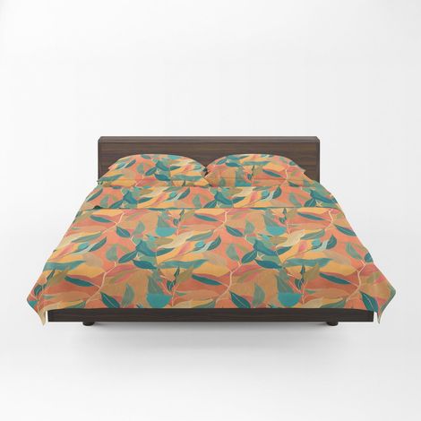 Parure de Lit avec 1 Drap Housse 175x200 Coton 100% Percalle Certifié OekoTex Frais Respirant Surmatelas Haut 30 cm, 2 Taie Oreiller 50x80 et 1 Drap Plat 240x280, Linge de Lit Double (1/5)