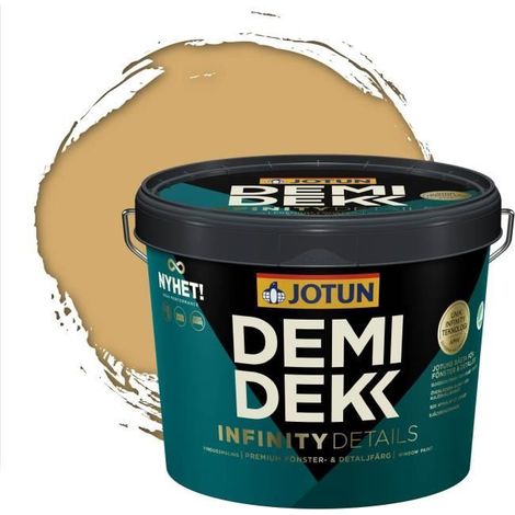 Peinture Bois - JOTUN - Lasure Opaque Satinée - RAL 1002 - Jaune Sable - 3L (1/2)