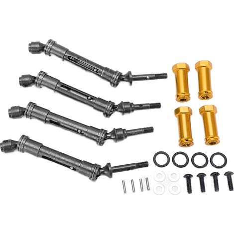 CVD-Antriebswellenkupplungssatz für Vorder- und Hinterachse für Traxxas Slash 727, RC-Antriebswelle, oranges Kombinationsset für kurze Trucks. (1/5)