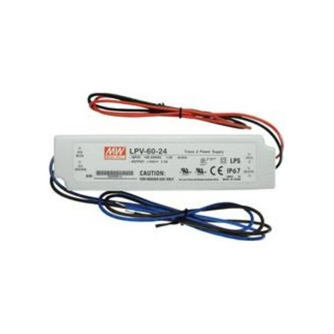 Alimentatore per illuminazione a LED 24v 60w Ip67 Lpv-60-24 Meanwell