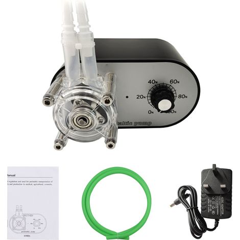 Pompe péristaltique G928A, 114-500 ml/min, dosage auto-amorçant à haut débit réglable pour additifs d'analyse en laboratoire d'aquarium (1/5)