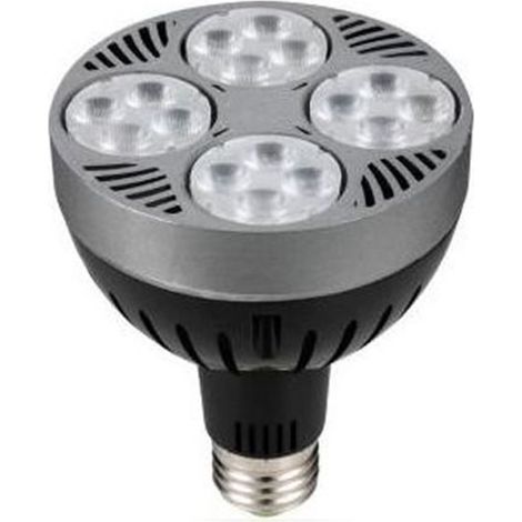 TrAdE Shop Traesio - Lampada Lampadine Par30 E27 36 Watt 24 Led Faretto Faro Luce Fredda P30-1 Spot - (1/2)