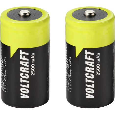 VOLTCRAFT Baby (C)-Akku NiMH 2500 mAh 1.2 V Ready to use 2 St. (1/4)