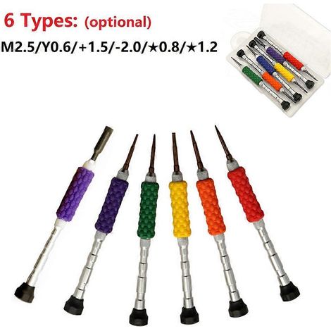 tournevis de réparation multifonctionnel 6 en 1, outil d'ouverture, tournevis à trois pans pour écrous de téléphone portable (1/5)