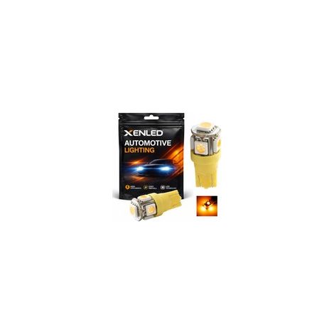 2 x AMPOULES 5 LEDS ORANGE - LED SMD - 5 led- T10 W5W WY5W - LED Clignotant de signalisation (1/5)