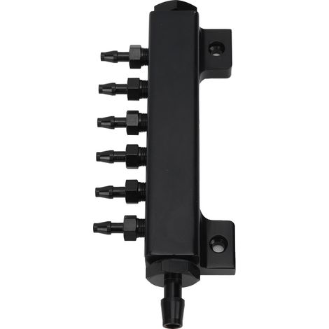 Collecteur d'admission à dépression 6 ports, kit de suralimentation avec soupape de décharge turbo, entrée/sortie 3/8 po, ports de dépression 1/8 po (1/5)