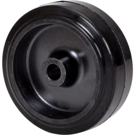 RUEDAS ALEX rueda thg100-12-41 goma negra tecnopolimero eje liso (1/2)